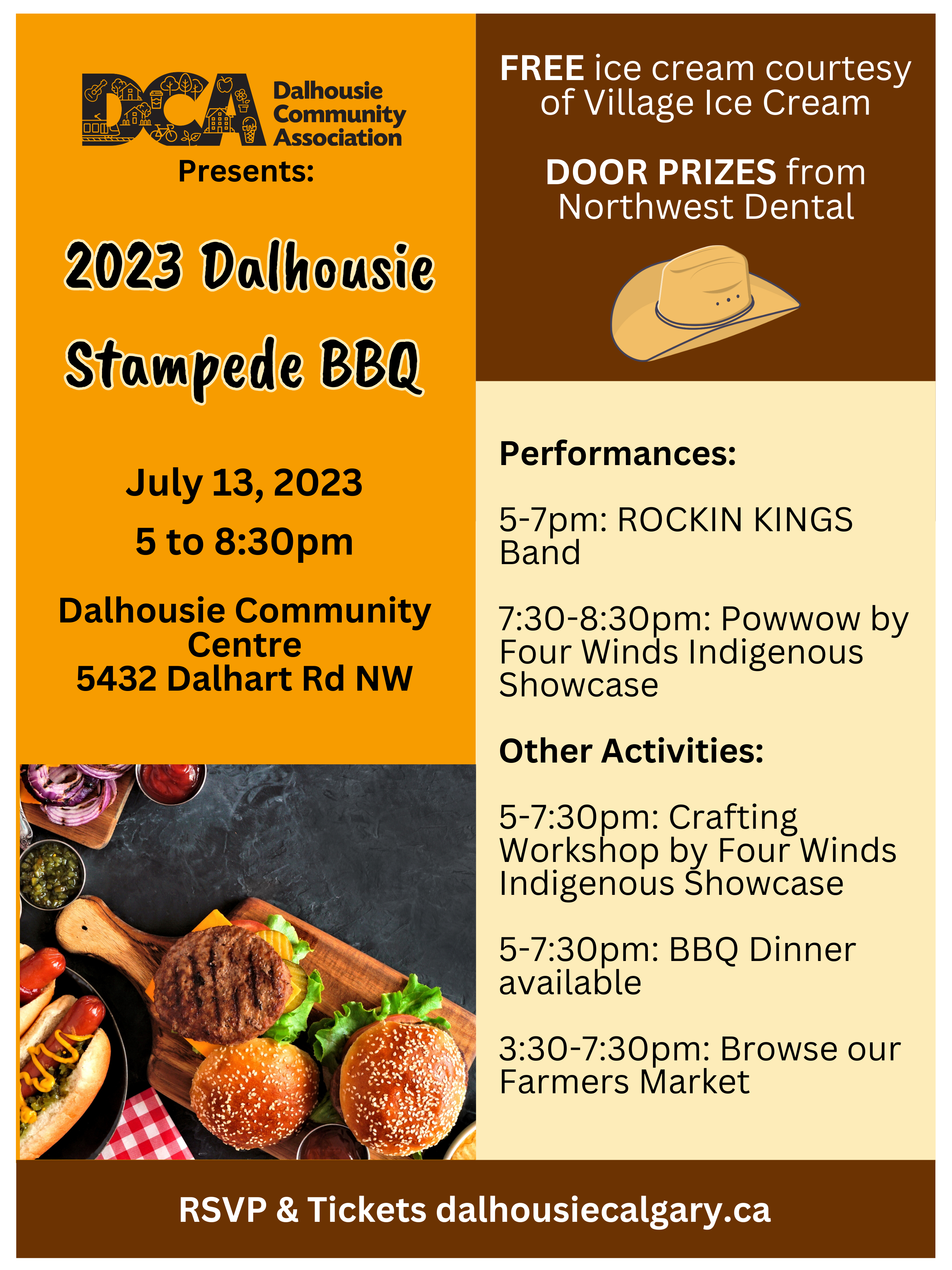2023 Stampede BBQ - Itinerary Poster